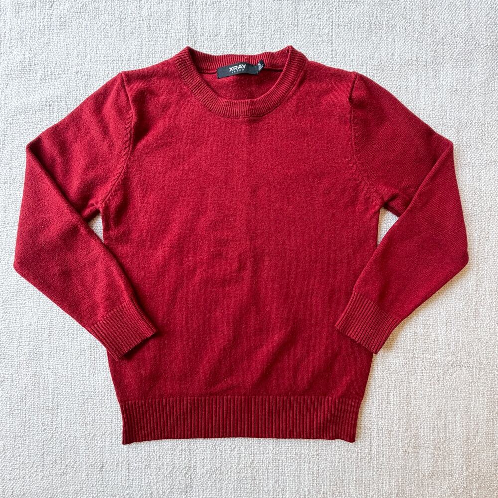 Xray Jeans Boy's Red Pullover Sweater VGUC 5
